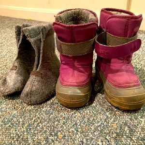 L.L. Bean toddler girls winter boots size 7.